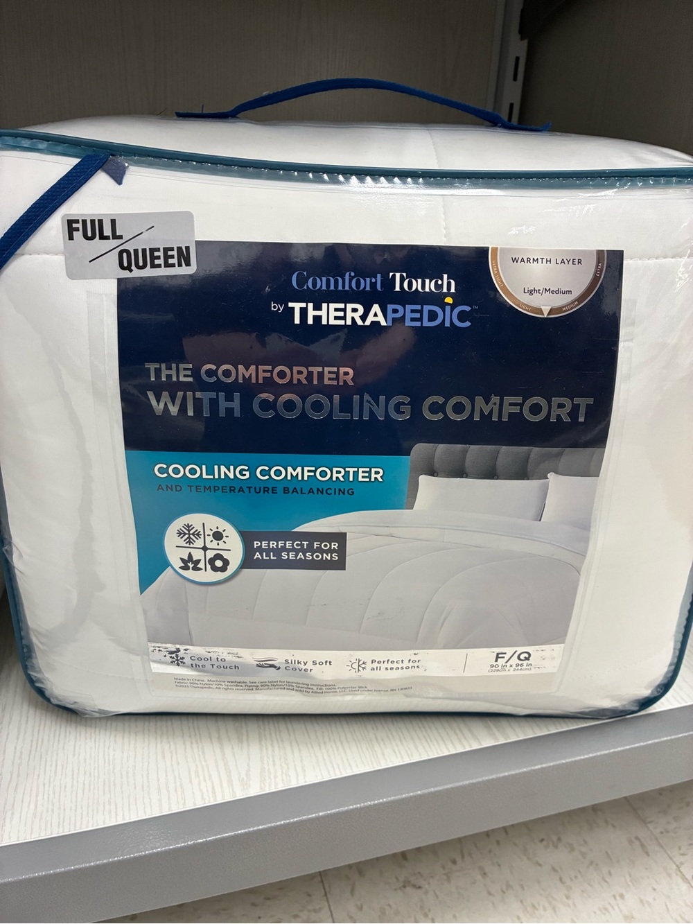 Comfort Touch Cooling Comforter - White (Full/Queen)